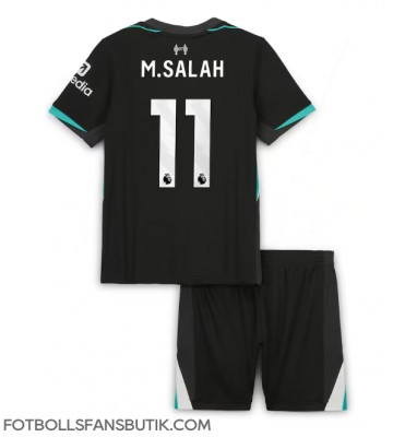 Liverpool Mohamed Salah #11 Replika Bortatröja Barn 2024-25 Kortärmad (+ Korta byxor)